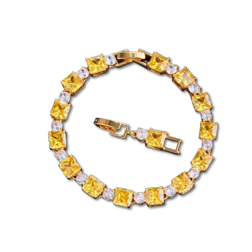 Kayra™ Gold Cube Bracelet