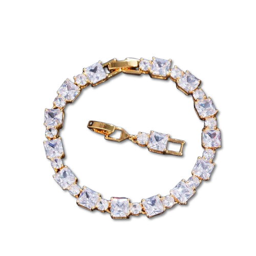 Kayra™ Gold Cube Bracelet